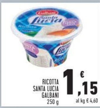 Conad RICOTTA SANTA LUCIA GALBANI 250 g offerta