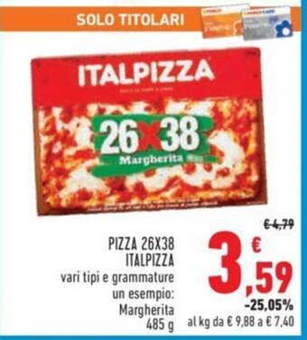 Conad PIZZA 26X38 ITALPIZZA 485 g offerta