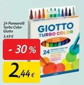Carrefour Market Giotto Turbo Color 24 Pennarelli offerta