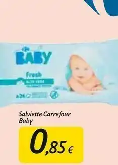 Carrefour Market Carrefour Salviette Baby Fresh Aloe Vera offerta