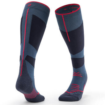 Decathlon Calze termiche sci adulto 500 grigio rosse offerta