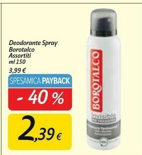 Carrefour Market Borotalco Deodorante Spray offerta