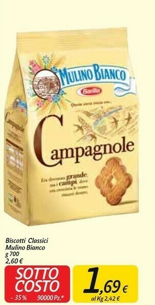 Carrefour Market Mulino Bianco Campagnole 700 G(ml) offerta
