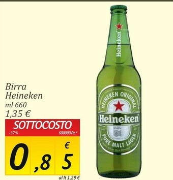 Carrefour Market Heineken Birra 660 G(ml) offerta