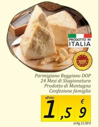 Carrefour Market Parmigiano Reggiano Dop 24 Mesi Di Stagionatura Prodotto Di Montagna offerta