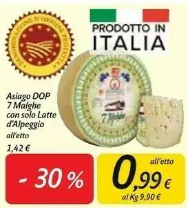 Carrefour Market 7 Malghe Asiago Dop Con Solo Latte D'alpeggio offerta