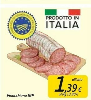 Carrefour Market Finocchiona Igp offerta