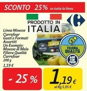 Carrefour Market Carrefour Mousse Di Mela Filiera Qualita offerta