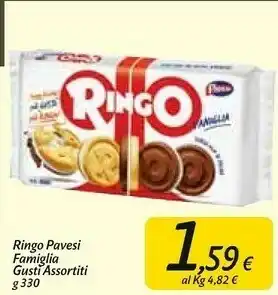 Carrefour Market Pavesi Ringo Vaniglia 330 G(ml) offerta
