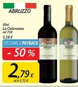 Carrefour Market La Calenzana Vini offerta