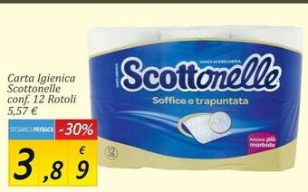 Carrefour Market Scottonelle Carta Igienica 12 Rotoli offerta
