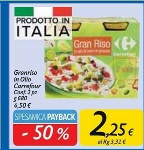 Carrefour Market Carrefour - Granriso Sottolio In Olio Di Semi Di Girasole offerta