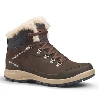 Decathlon Scarpe trekking donna sh900 mid cuoio grigie offerta
