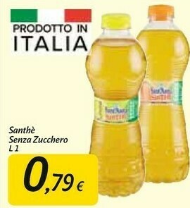 Carrefour Market Sant'anna SanThè Limone Senza Zucchero 1000 G(ml) offerta