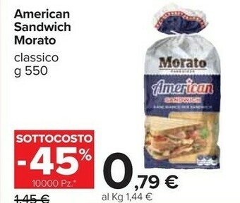 Carrefour Market Morato American Sandwich offerta