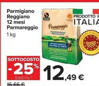 Carrefour Market Parmareggio Parmigiano Reggiano offerta