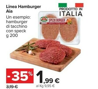 Carrefour Market Aia Linea Hamburger offerta
