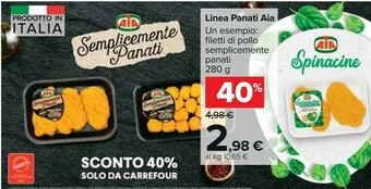 Carrefour Market Aia Linea Panati offerta