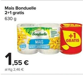 Carrefour Market Bonduelle Mais offerta