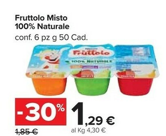 Carrefour Market Nestlè Fruttolo Misto 100% Naturale offerta