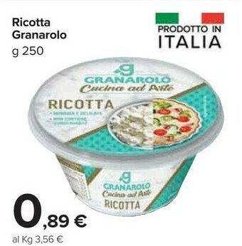 Carrefour Market Granarolo Ricotta 250 G(ml) offerta