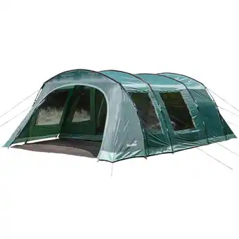 Tenda da campeggio a tunnel kaupanga riciclato - 6 posti - telo di fondo cucito