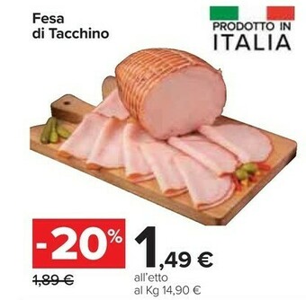 Carrefour Market Fesa Di Tacchino offerta
