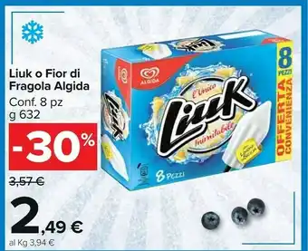 Carrefour Market Algida Liuk O Fior Di Fragola offerta