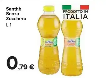 Carrefour Market Sant'anna SanThè Limone Senza Zucchero 1000 G(ml) offerta