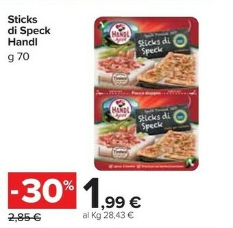 Carrefour Market Handl tyrol Sticks Di Speck offerta