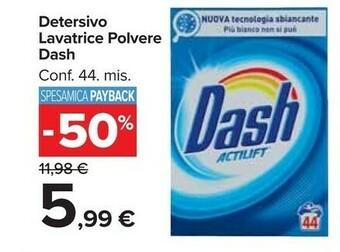 Carrefour Market Dash Detersivo Lavatrice Polvere offerta