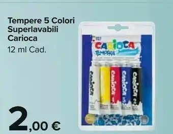 Carrefour Market Carioca Tempere 5 Colori Superlavabili offerta