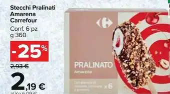 Carrefour Stecchi Pralinati Amarena offerta