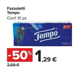 Carrefour Tempo Fazzoletti offerta
