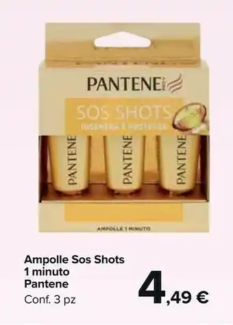 Carrefour Pantene Ampolle Sos Shots offerta
