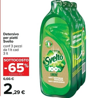 Carrefour Svelto Detersivo Per Piatti offerta