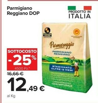 Carrefour Parmareggio Parmigiano Reggiano Dop offerta