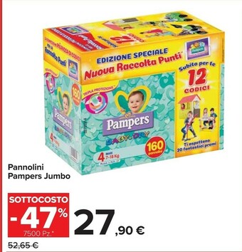 Carrefour Pampers Pannolini Jumbo offerta