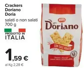 Carrefour Doria Crackers No offerta