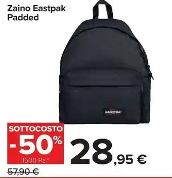 Carrefour Eastpak Padded Pak'r Zaino Grigio offerta