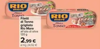 Carrefour Rio Mare Filetti Di Tonno Grigliato offerta