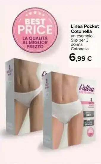 Carrefour Cotonella Linea Pocket offerta
