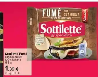 Carrefour Mondelez Sottilette Fume offerta