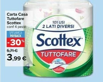 Carrefour Scottex Carta Casa Tuttofare offerta