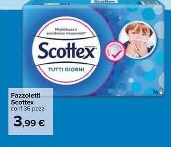 Carrefour Scottex Fazzoletti offerta