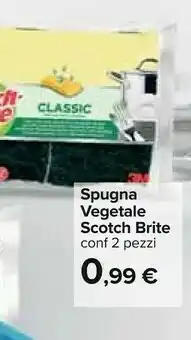 Carrefour Scotch-brite Spugna Vegetale offerta