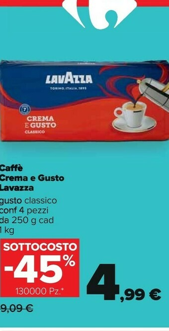 Carrefour Lavazza Caffè Crema E Gusto offerta