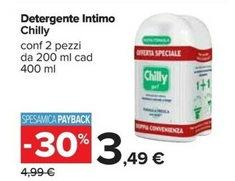 Carrefour Chilly Detergente Intimo offerta