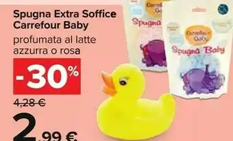 Carrefour Carrefour Spugna Extra Soffice Baby offerta
