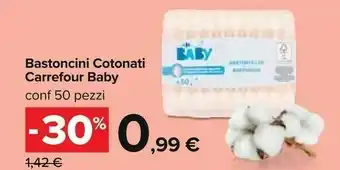 Carrefour Carrefour Bastoncini Cotonati Baby offerta
